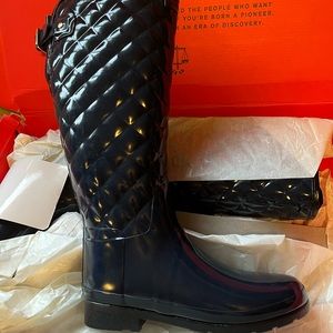 Hunter quilt tall refined boot